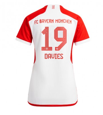 Bayern Munich Alphonso Davies #19 Hjemmebanetrøje Dame 2023-24 Kort ærmer